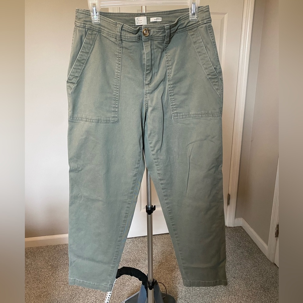 Womens Cargo Green Pants
